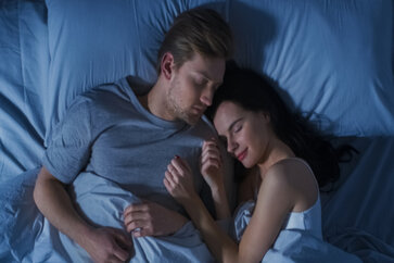 Perfect Couple Relationship Sleep- Hug