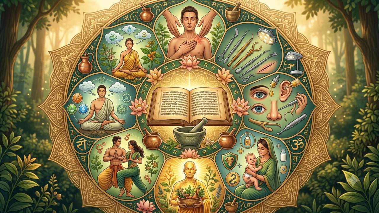 Ashtang Ayurveda: The 8 Branches of Ayurvedic Science