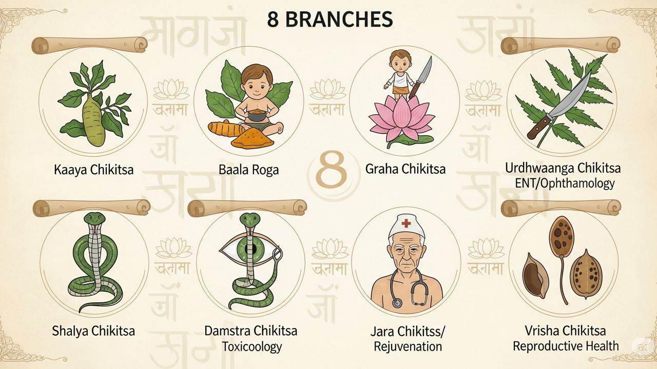 Ashtanga Ayurveda – The 8 Branches of Healing