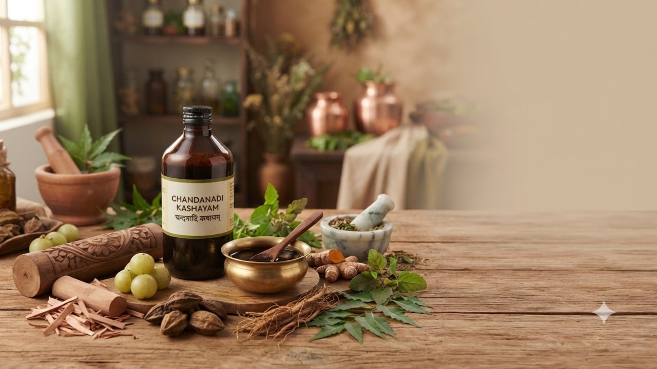 Chandanadi Kashayam: Ayurvedic Benefits, Uses & Dosage