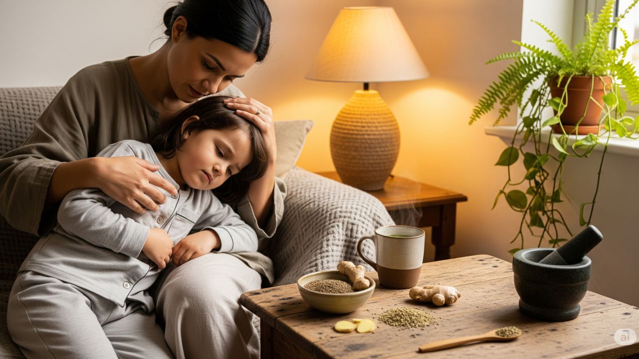 How to Treat Child’s Stomach Pain Naturally with Ayurveda