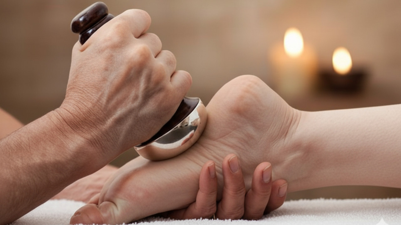 Kansa Vatki (Bowl) Foot Massage – Benefits & Technique