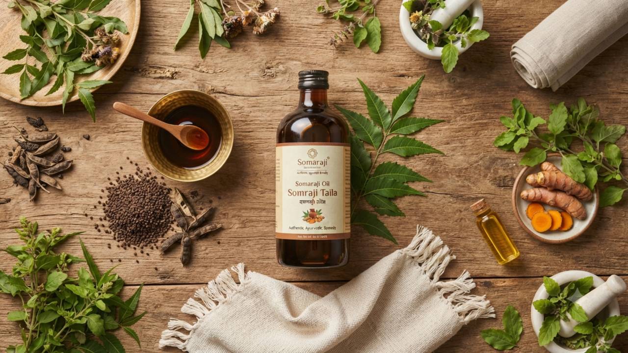 Somaraji Oil: Ayurvedic Benefits, Uses & Ingredients