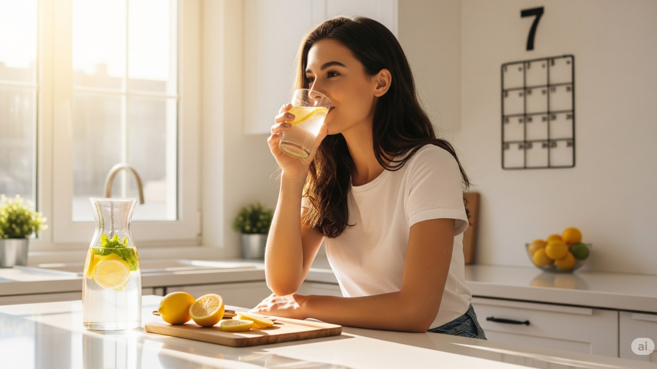 what happens when you drink lemon water for 7 days in morning